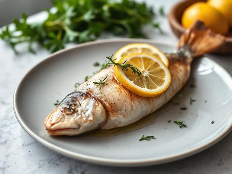 Baked Whiting with Lemon and Herbs