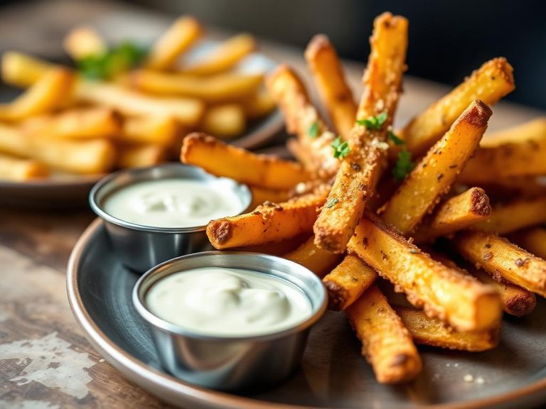 Baked Yuca Fries with Garlic Aioli