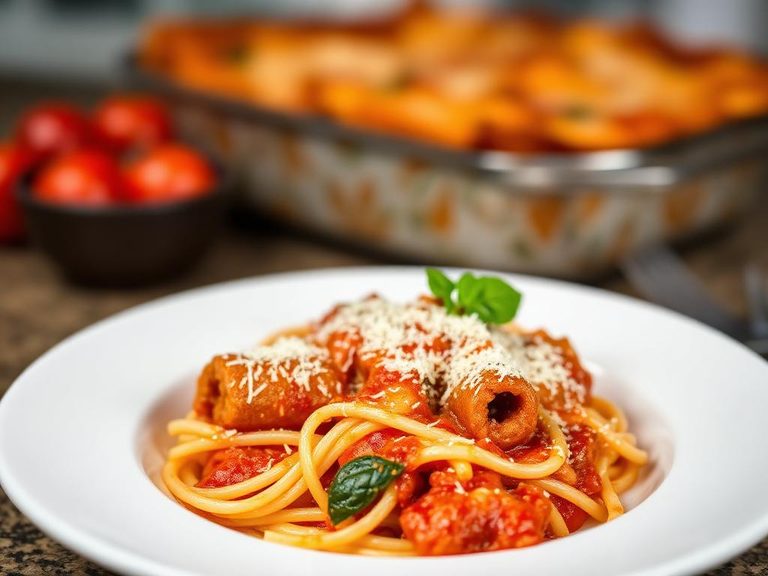 Baked Ziti with Manicotti