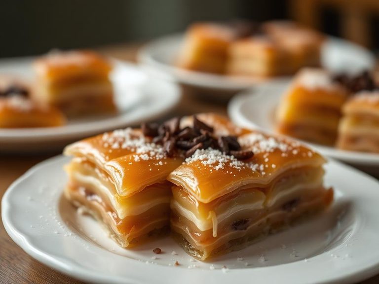 Baklava (in some regional variants)