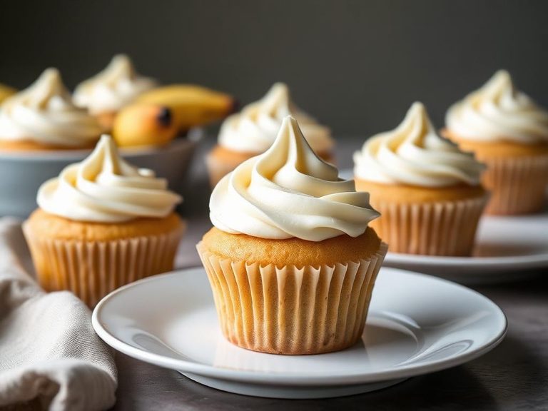 Banana Cupcakes with Cream Cheese Frosting