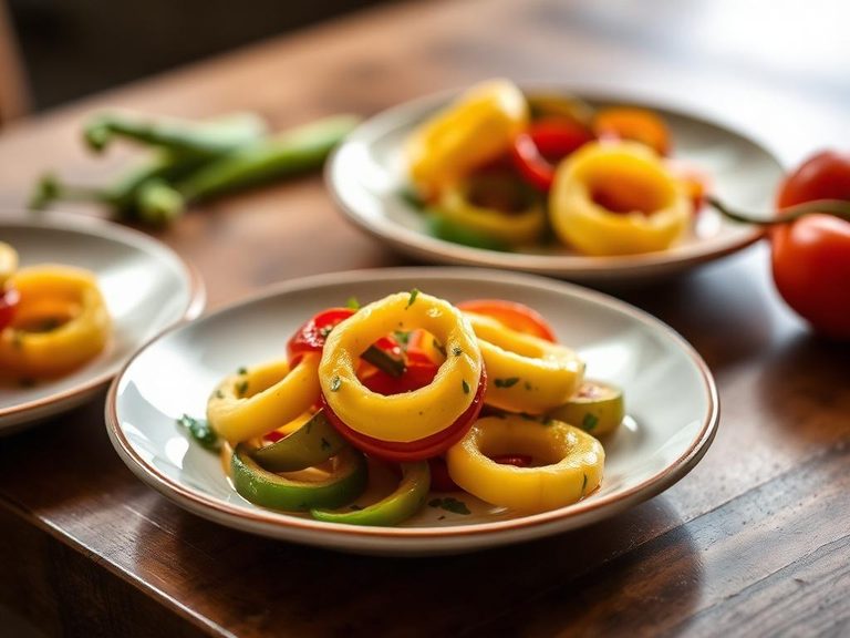 Banana pepper rings in salads or antipasto