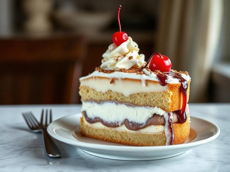 Banana Split Ice Cream Cake