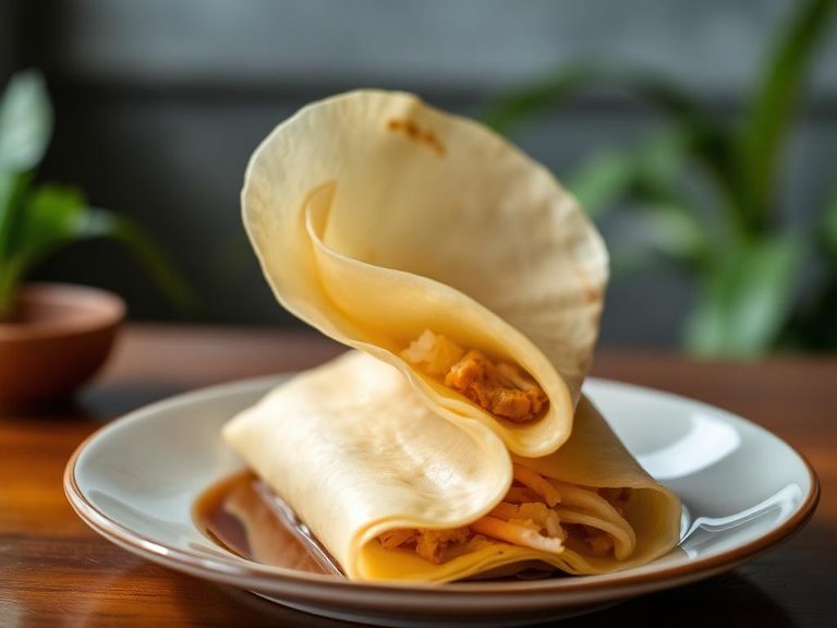 Banh xeo (Vietnamese savory crepe with pork/shrimp)