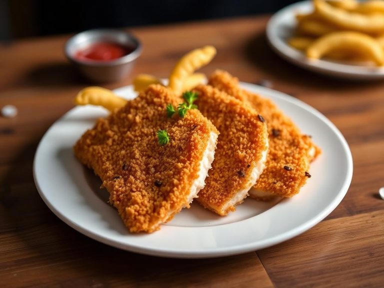 Barbecue Chip-Crusted Fish Fillets