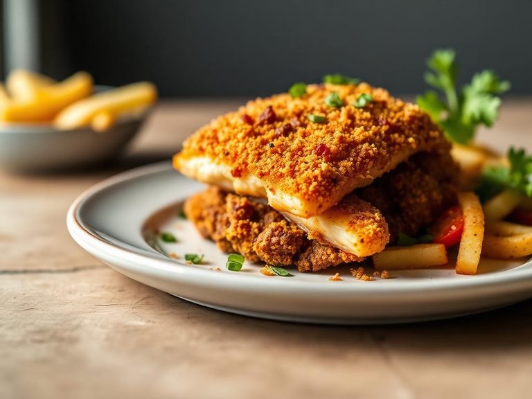 Barbecue Chip-Crusted Fish