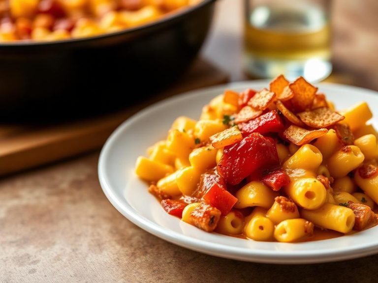 Barbecue Chip-Topped Mac and Cheese