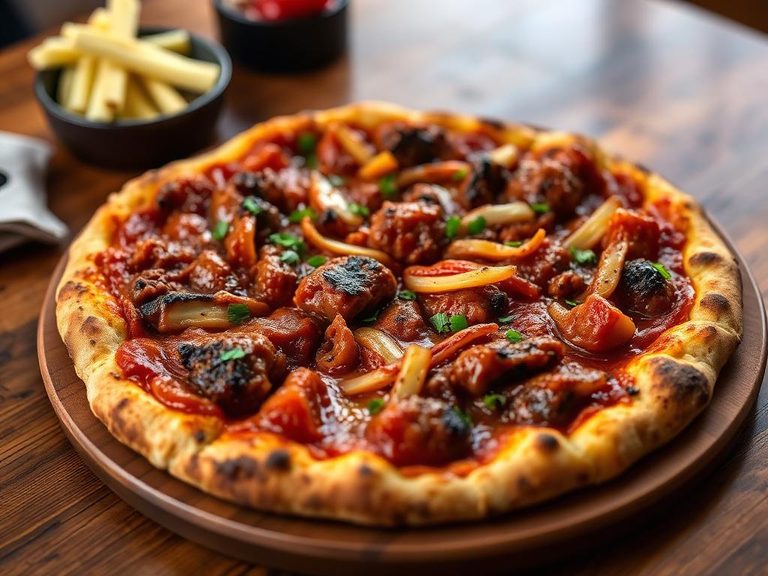 Barbecue Meat Feast Pizza