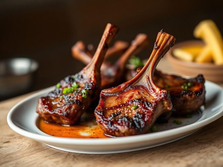 Barbecued Lamb Chops
