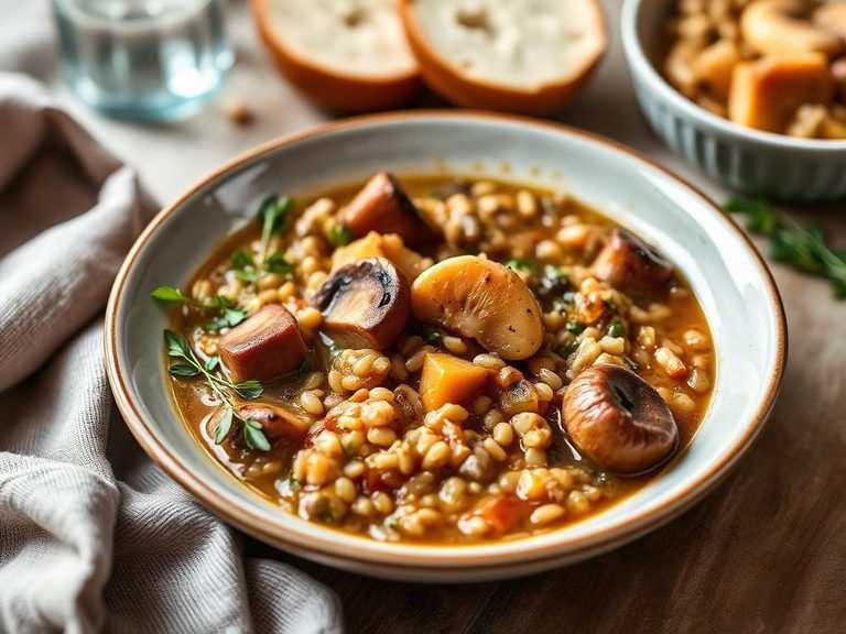 Barley and Mushroom Stew