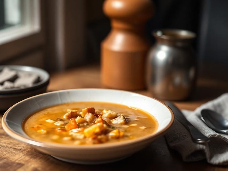 Barley bread soup