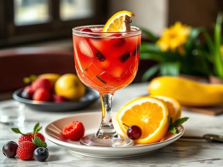 Base for a fruit punch cocktail