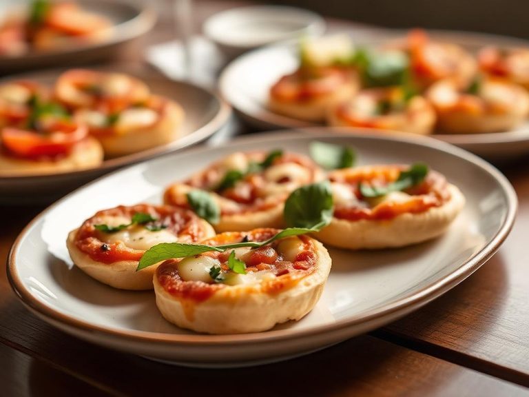 Base for mini pizza appetizers