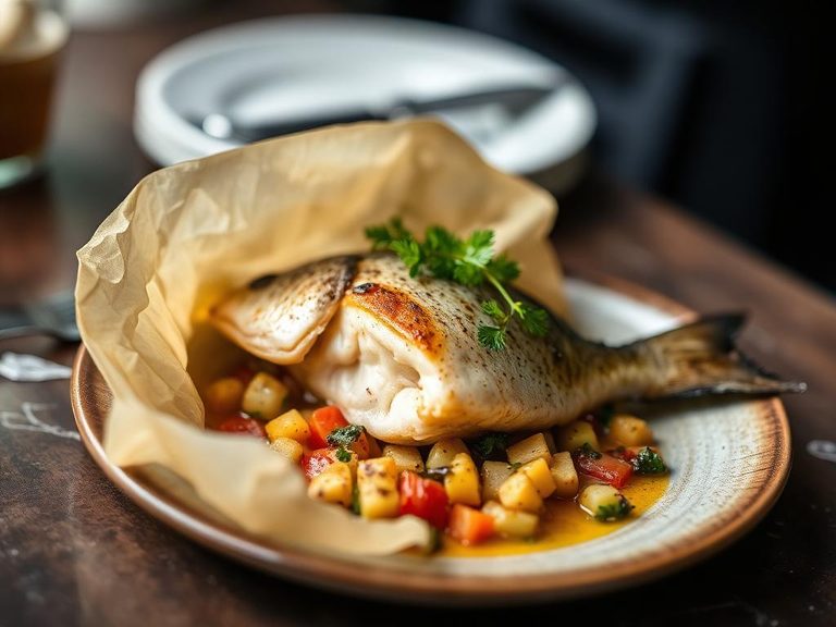 Bass en papillote