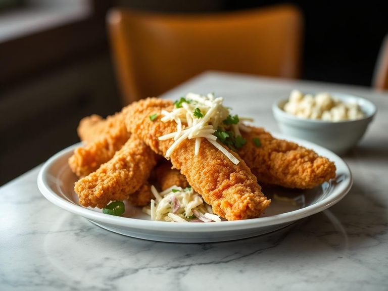 Battered Fish Platter with Coleslaw