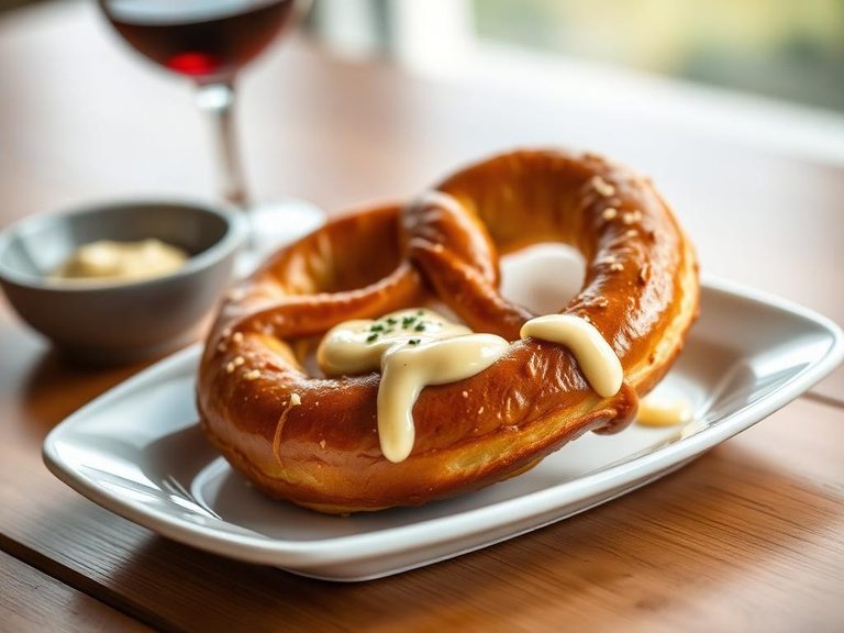 Bavarian Pretzel with Obatzda