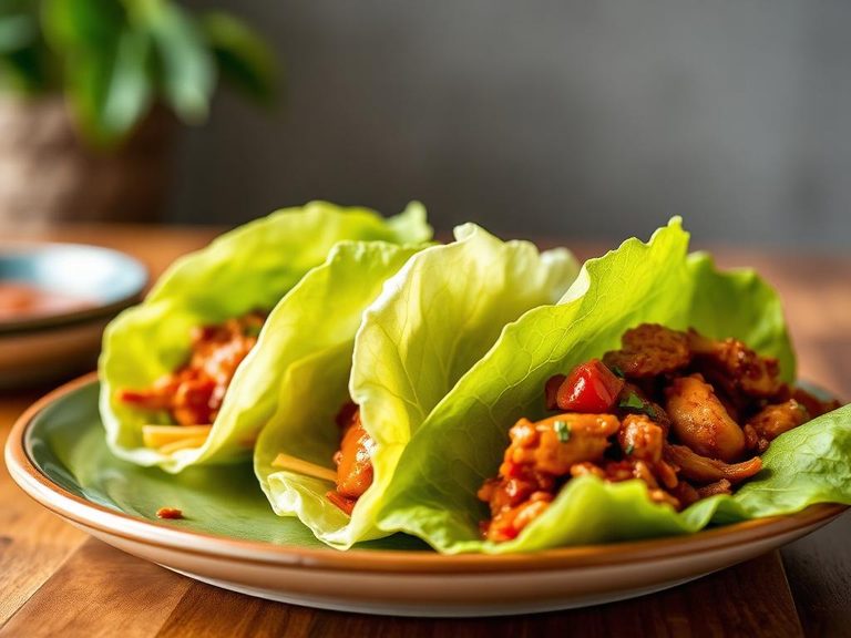 BBQ Chicken Lettuce Wraps