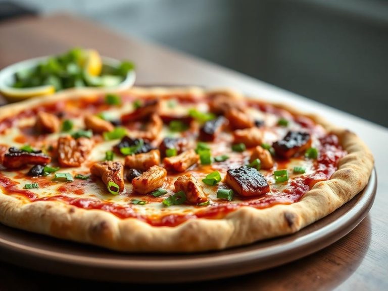 BBQ Chicken Thin Crust Pizza