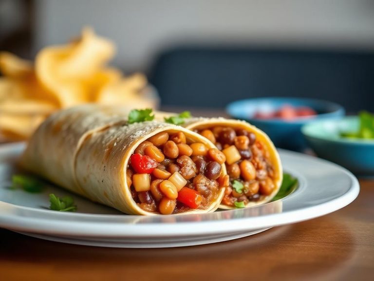 Bean and Beef Burrito