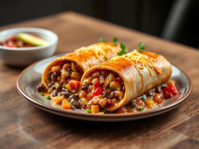 Bean and Cheese Chimichanga