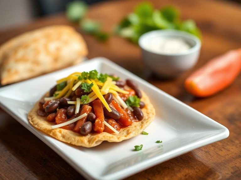 Bean and Cheese Tostada