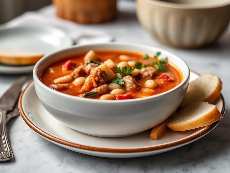 Bean and Frankfurter Soup