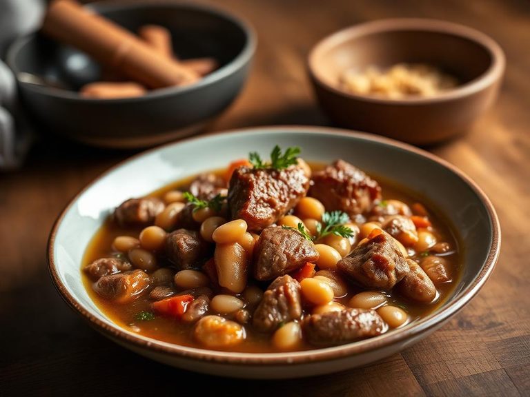 Bean and ham hock stew