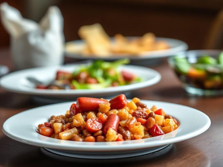 Bean and Hot Dog Hash