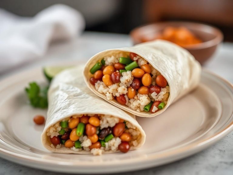Bean and Rice Wrap