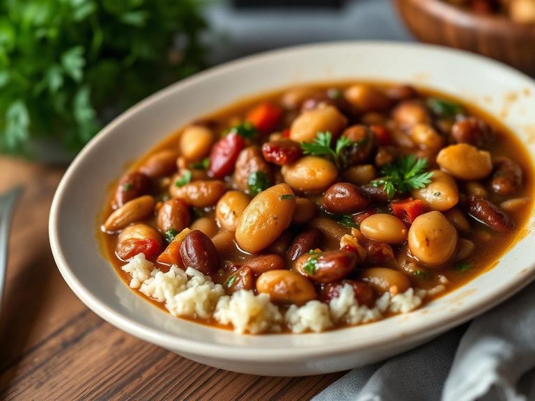Bean and vegetable stew