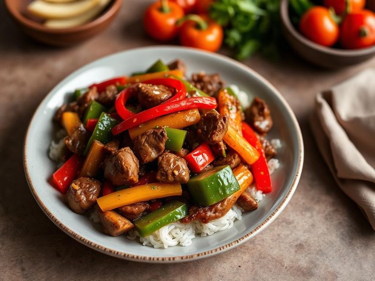 Beef and Bell Pepper Stir-Fry