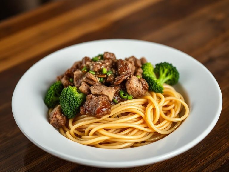 Beef and Broccoli Noodle Bowl