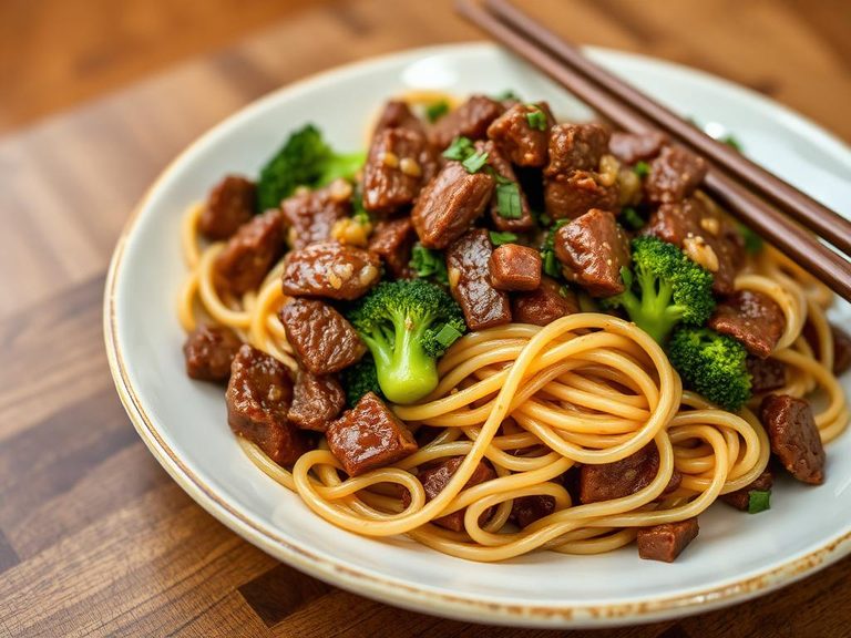 Beef and Broccoli Noodle Stir-Fry