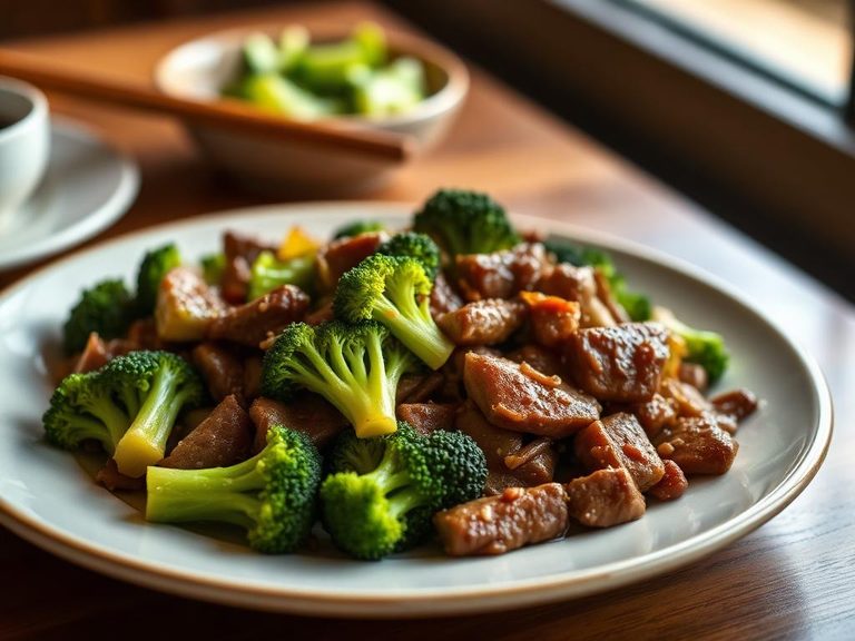 Beef and broccoli stir-fry