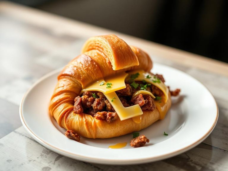 Beef and Cheddar Croissant