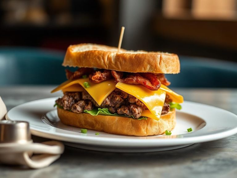 Beef and Cheddar Sandwich