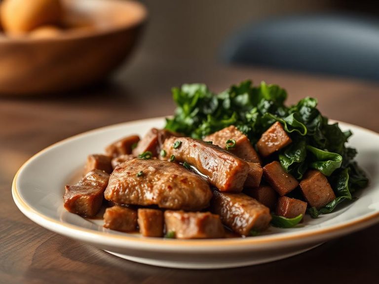 Beef and Dark Leafy Greens