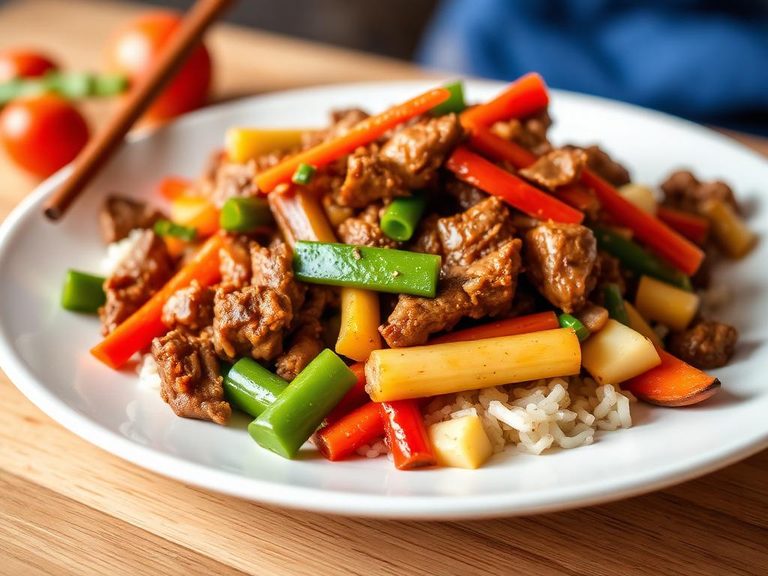 Beef and Mixed Vegetable Stir-fry