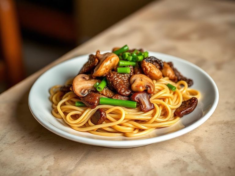 Beef and Mushroom Stir-fry Noodles