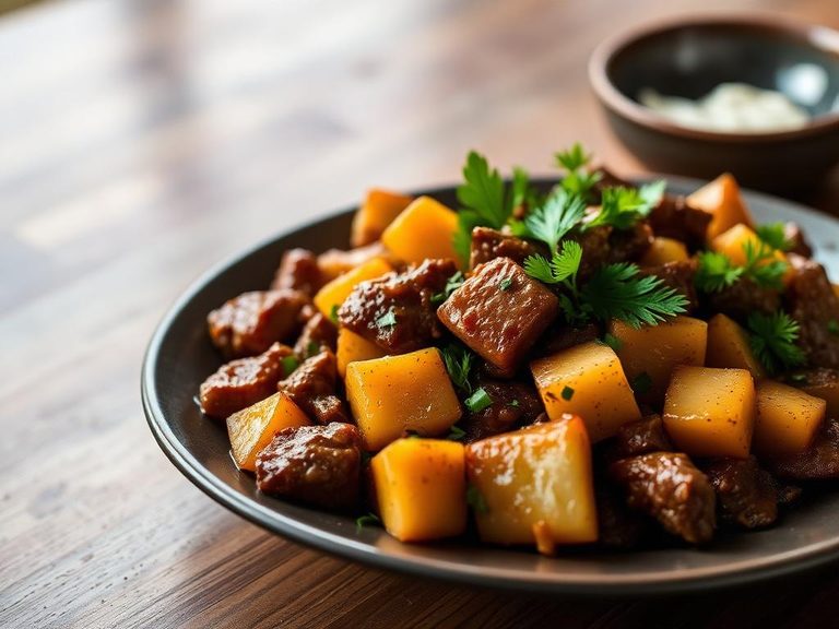 Beef and Potato Stir-fry