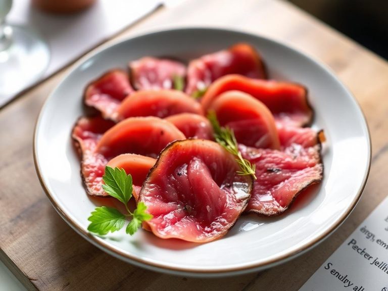 Beef Carpaccio (when sliced paper-thin raw)
