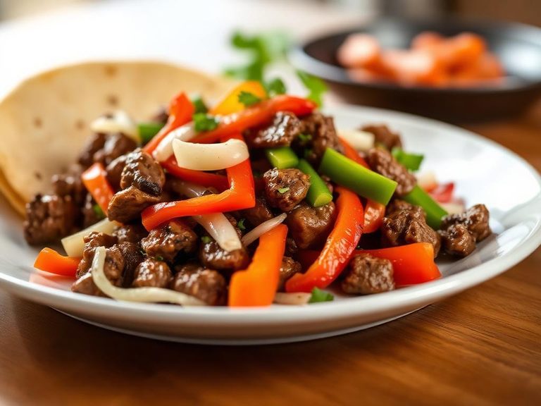 Beef Fajitas with Peppers and Onions