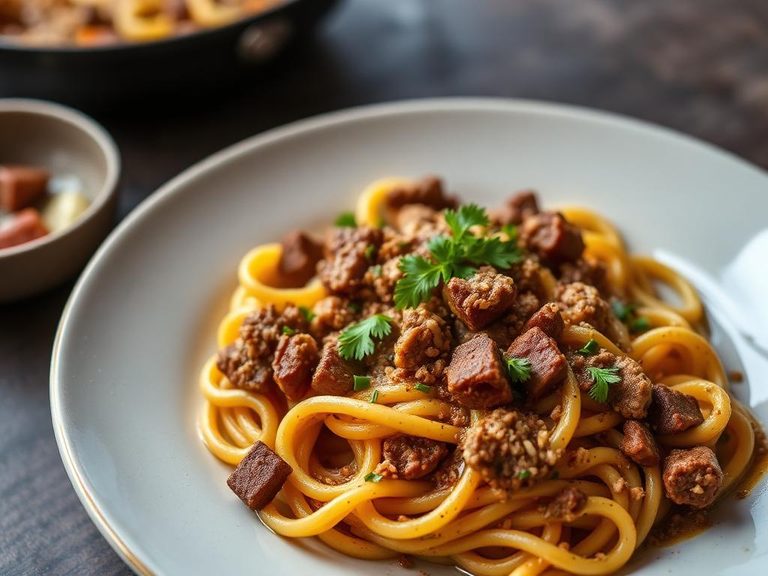 Beef Pasta Skillet