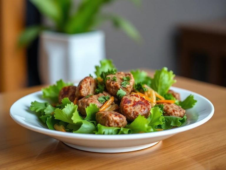 Beef Patty Salad Bowl