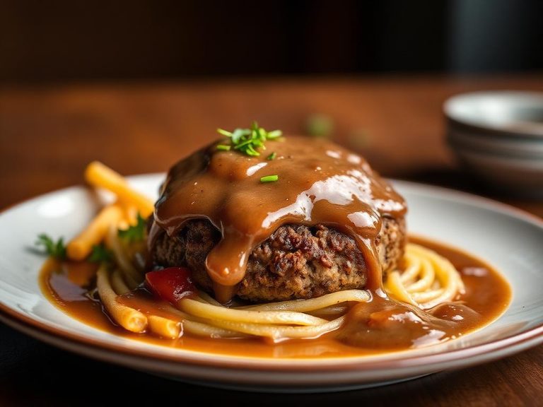 Beef Patty with Brown Gravy
