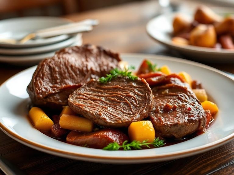 Beef pot roast with vegetables