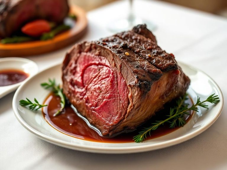 Beef Rib Roast with Au Jus