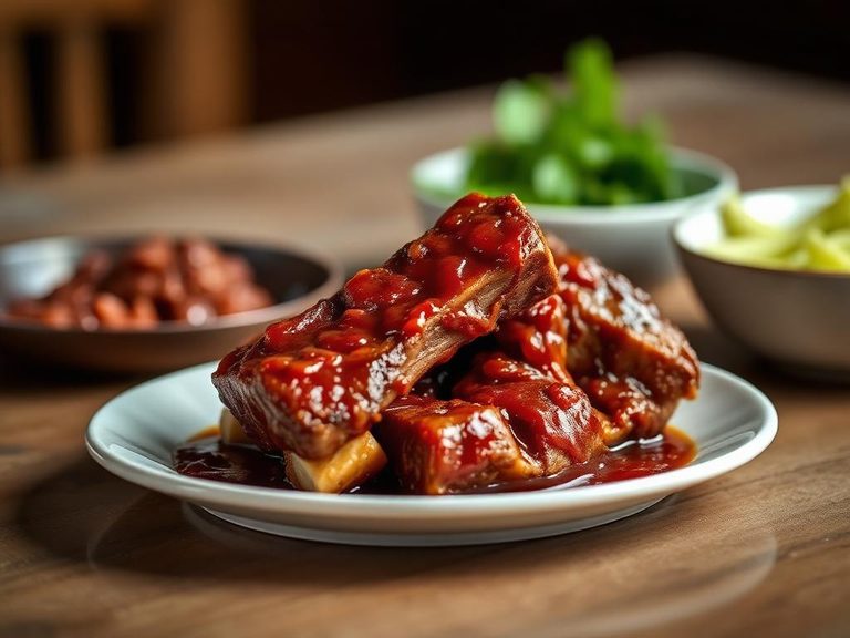 Beef Ribs in Barbecue Sauce