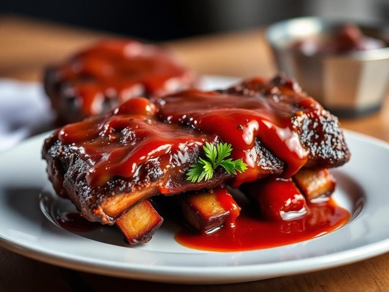 Beef Ribs with Barbecue Sauce