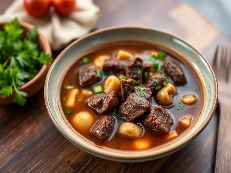 Beef Spleen Soup (Caldo de Bazo, Mexican)